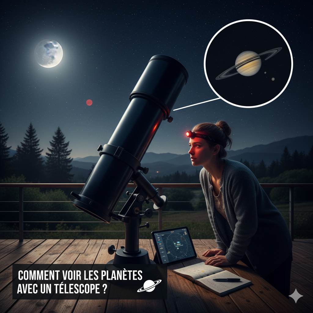 Comment voir les planetes avec un télescope ?