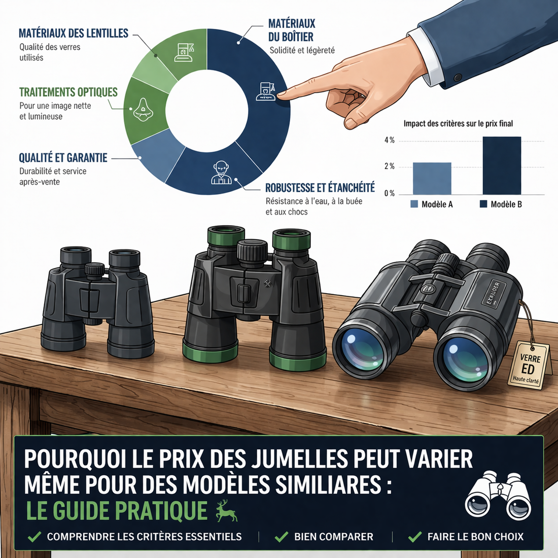 Pourquoi le prix des jumelles peut varier même pour des modèles similaires : guide pratique
