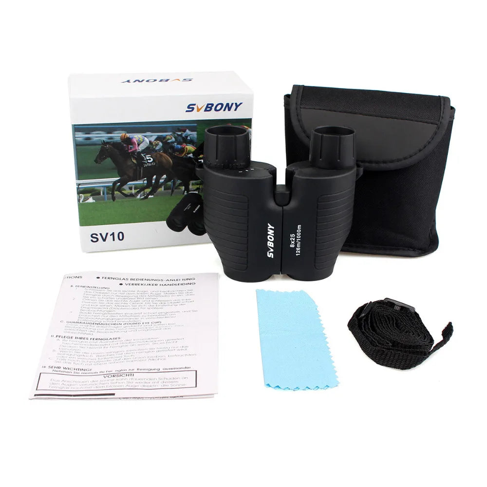 Jumelles SVBONY SV10 8x25 – Compactes et légères