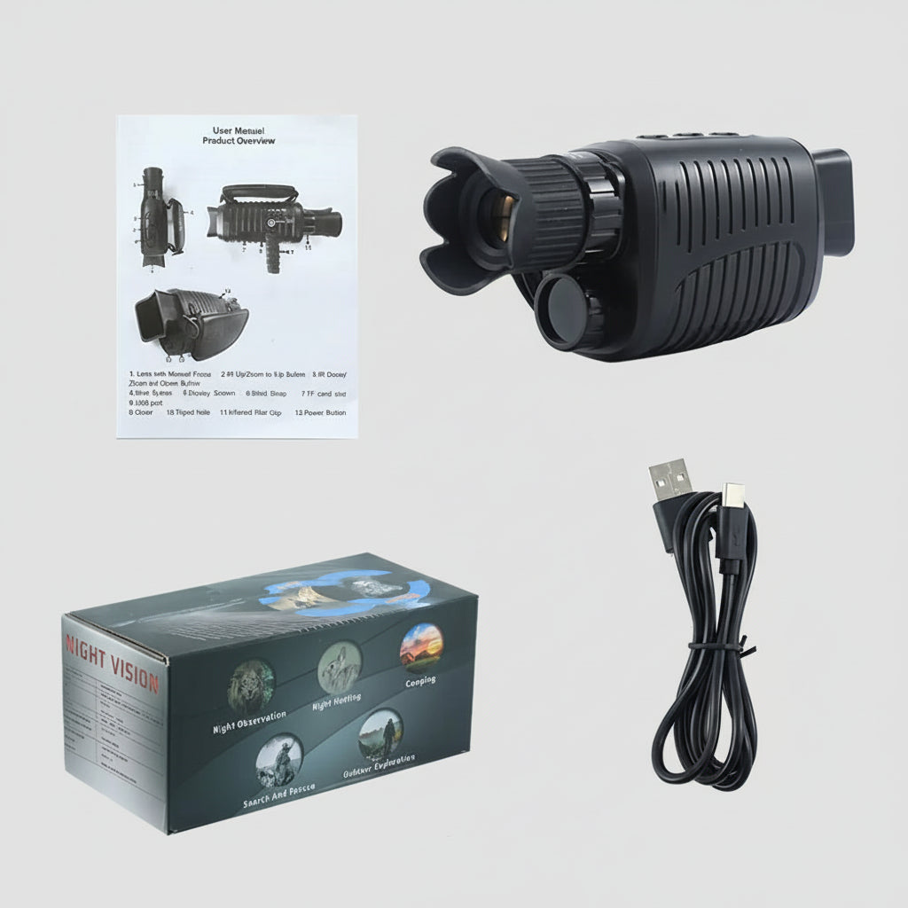 Monoculaire Vision Nocturne 1080P HD – Infrarouge 850nm
