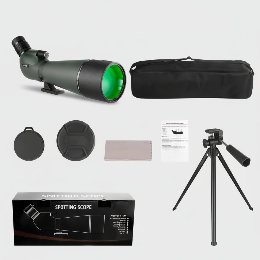 Longue-vue 25–75×80 HD – Zoom Ultra Puissant, Objectif 80 mm