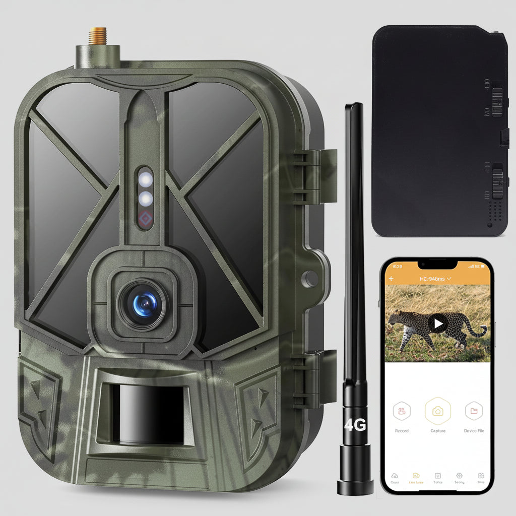 Caméra de Chasse 4G 4K 50MP – Vision Nocturne HD avec Application Mobile & Cloud