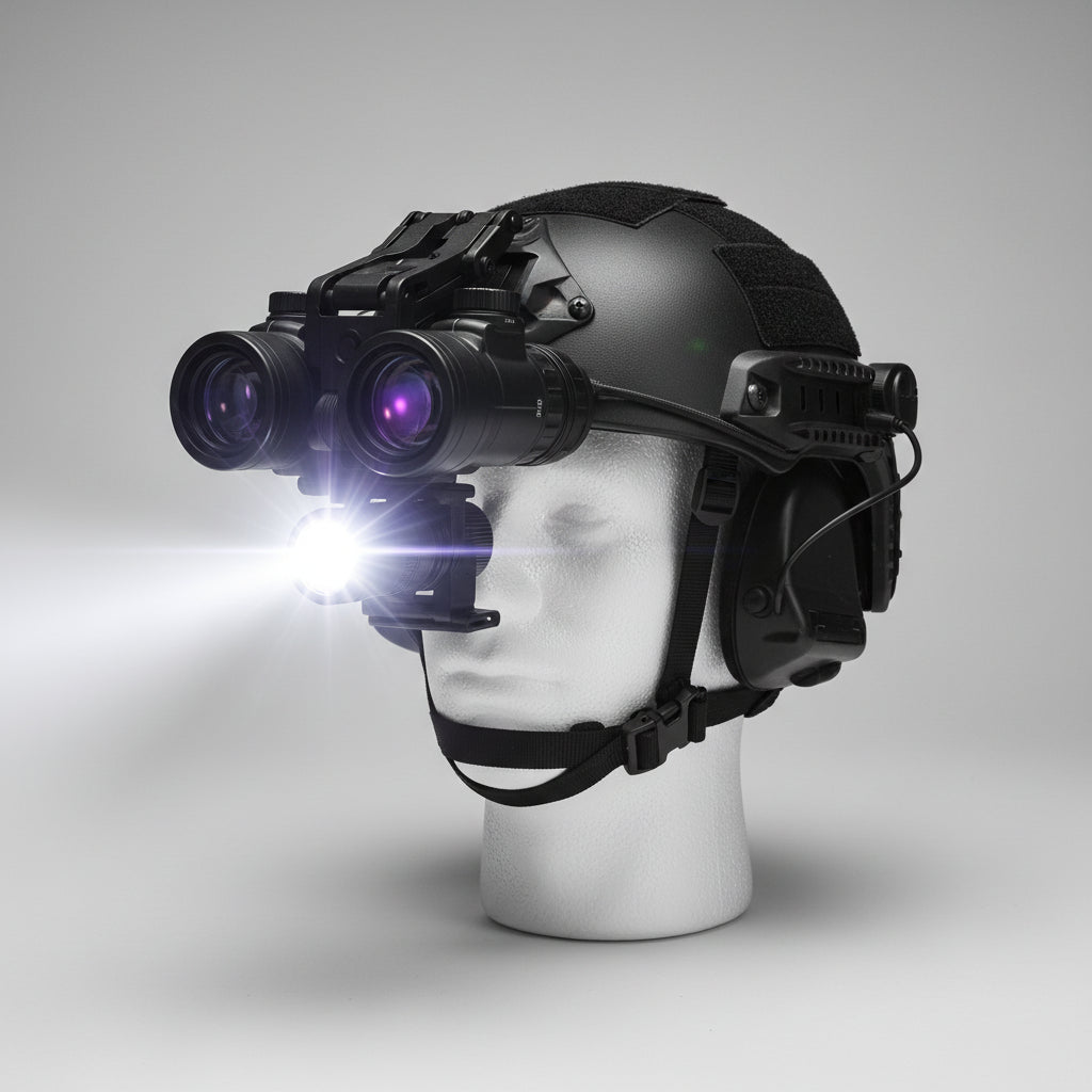 Jumelles Vision Nocturne 8× Numériques – avec Lampe Tactique