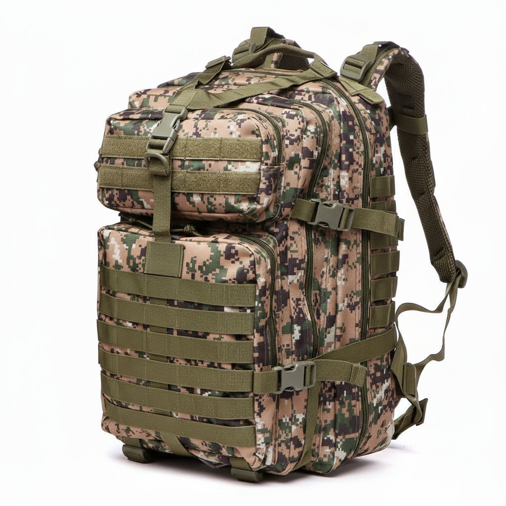 Sac à Dos Tactique 50L – Grande Capacité Étanche avec MOLLE