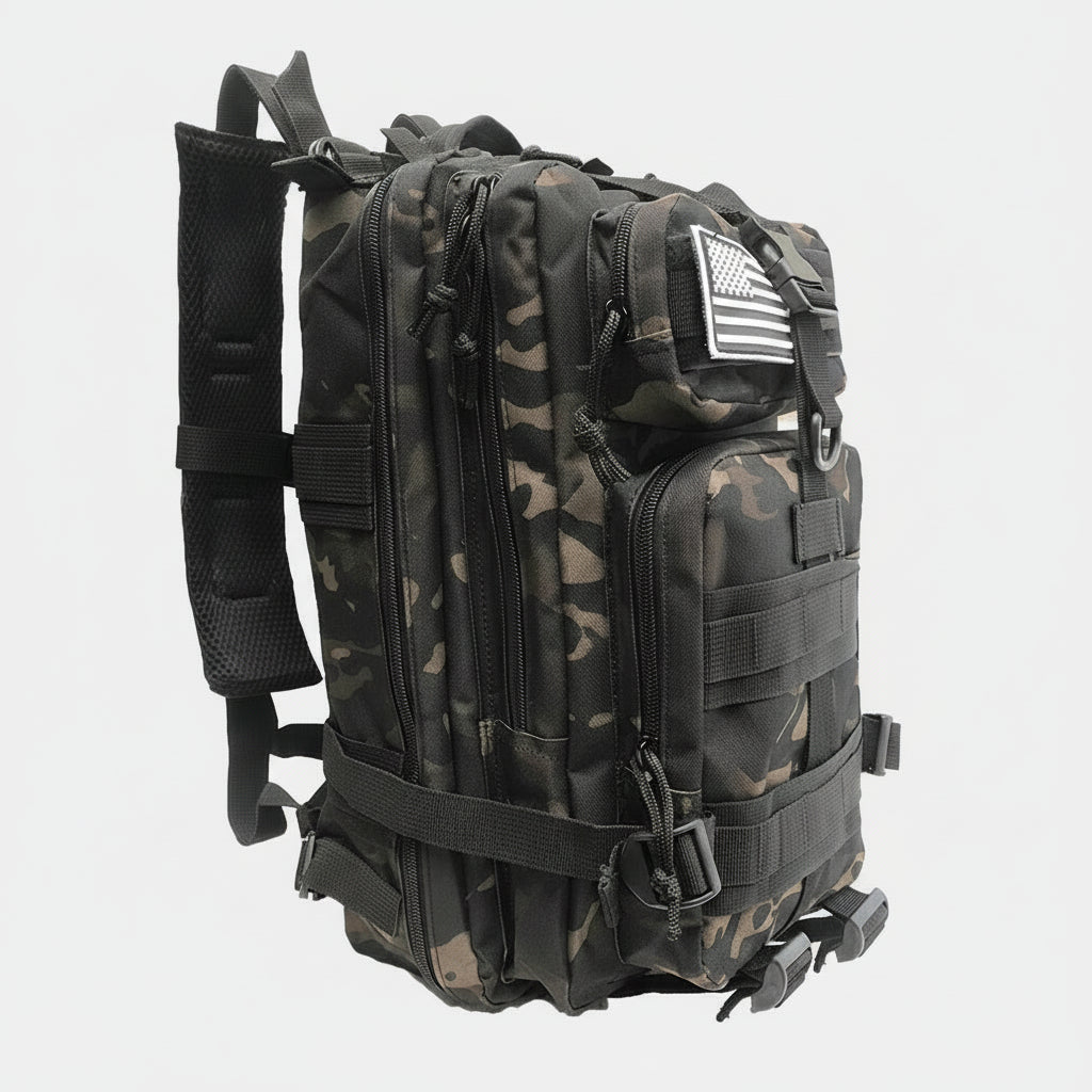 Sac à Dos Tactique 25L – Compact Étanche avec Système Molle