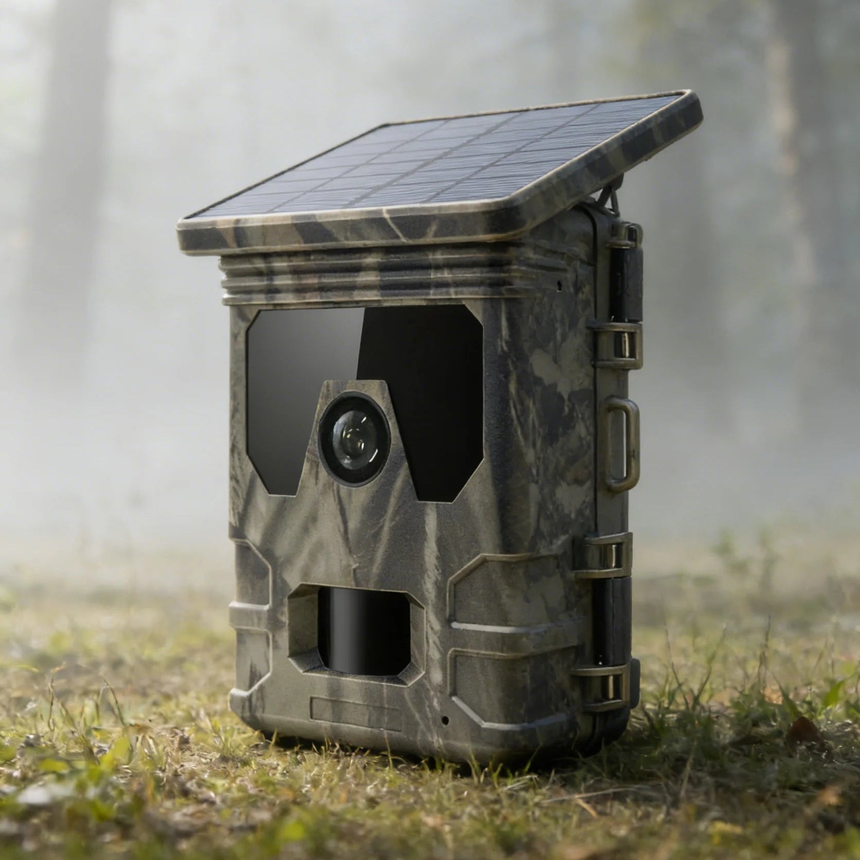 Caméra de Chasse Solaire 4K 50MP – Vision Nocturne Infrarouge IP66