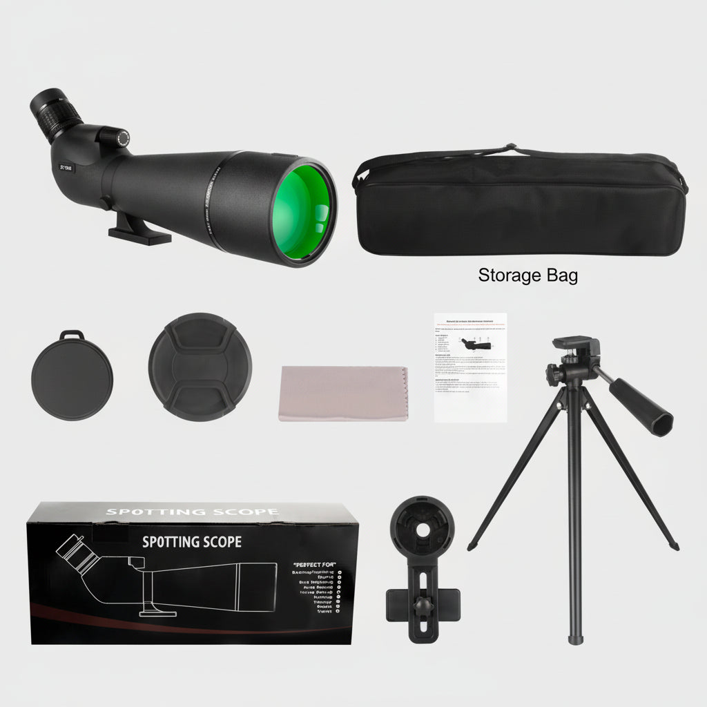 Longue-vue 25–75×80 HD – Zoom Ultra Puissant, Objectif 80 mm