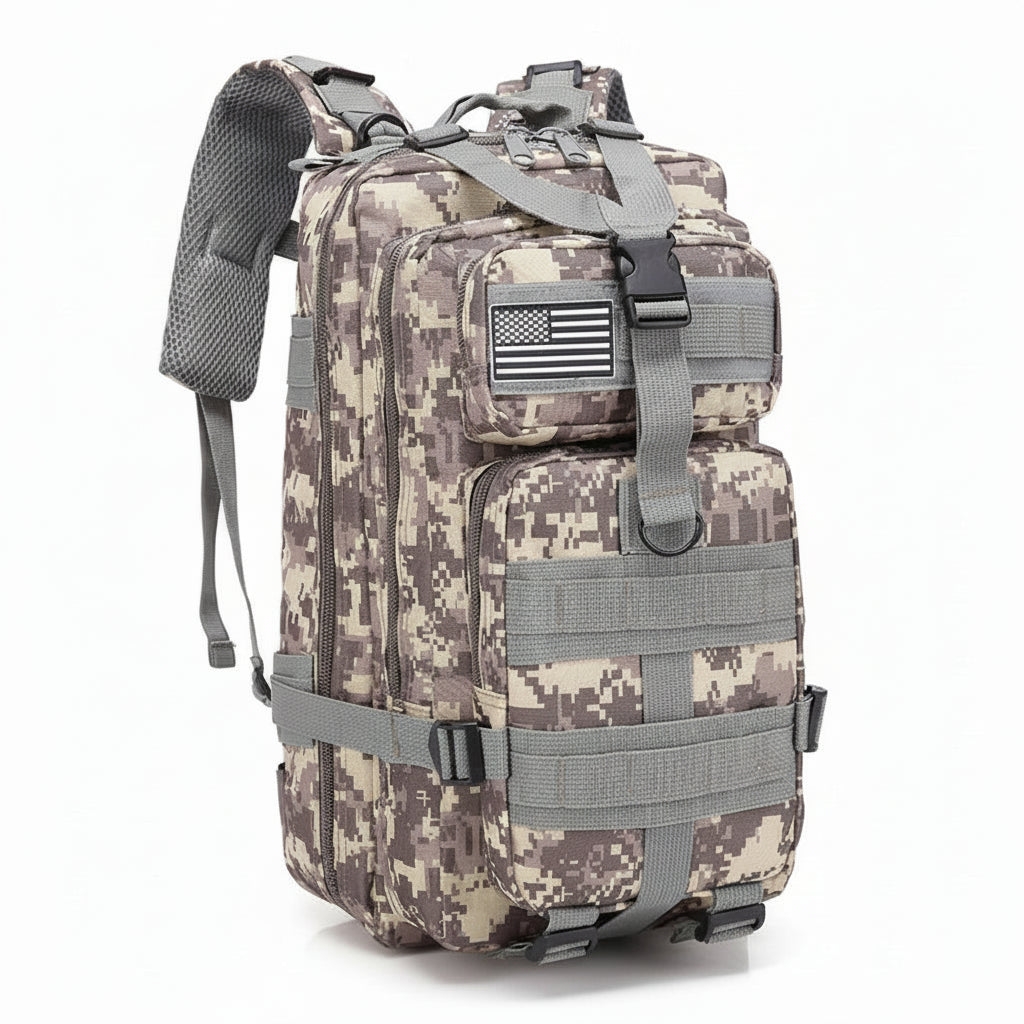 Sac à Dos Tactique 25L – Compact Étanche avec Système Molle