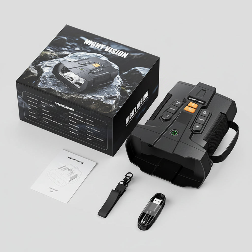 Jumelles 10× – Vision Nocturne 4K